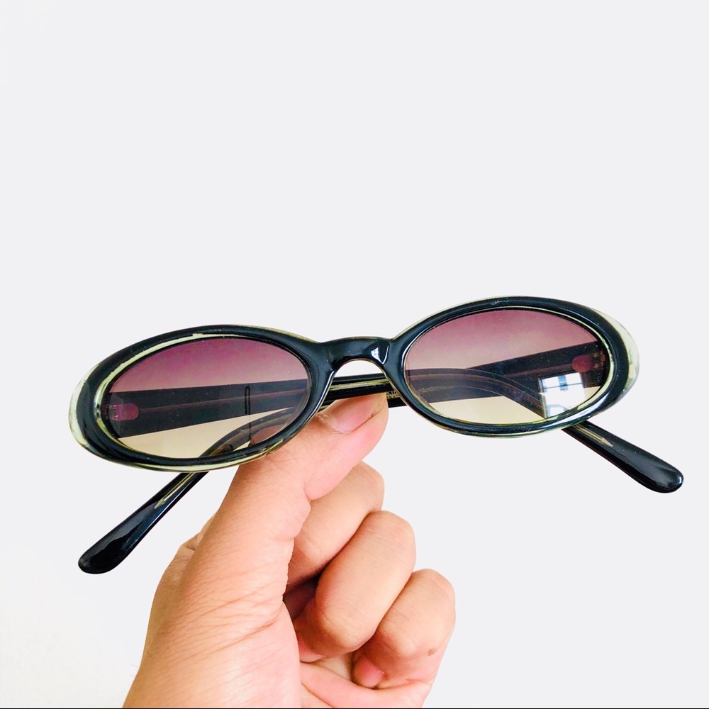 Vintage 90s Deadstock Slim Oval Sunglasses